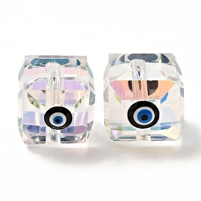 Transparent Glass Beads GLAA-F121-15C-1