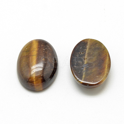 Natural Tiger Eye Cabochons G-R415-8x10-35-1
