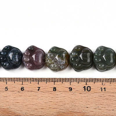 Natural Indian Agate Beads Strands G-M108-A14-01-1