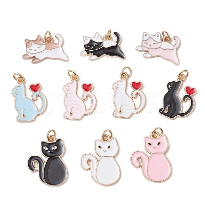 Alloy Enamel Pendants PALLOY-JF03562-1