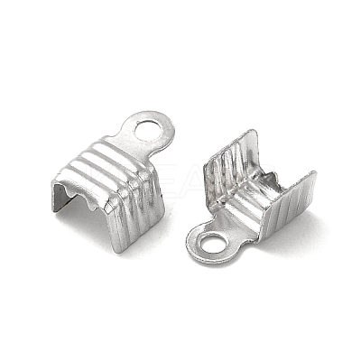 Tarnish Resistant 304 Stainless Steel Folding Crimp Ends STAS-P319-02P-1