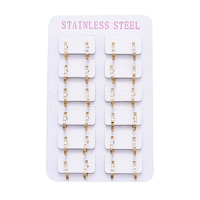 304 Stainless Steel Huggie Hoop Earrings EJEW-L252-042G-1-1