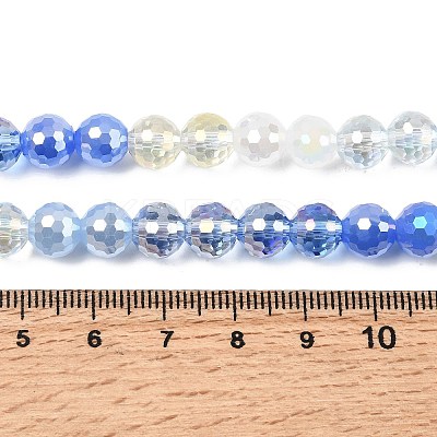Electroplate Glass Beads Strands LS-EGLA-D300-06-8mm-21-1