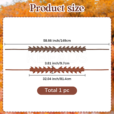 PU Leather Leaf Chain Belts for Women Ladies Dress AJEW-WH20060-15A-1