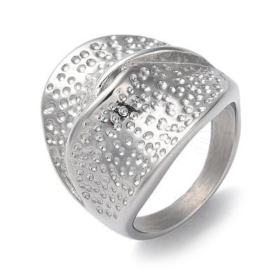 Non-Tarnish 304 Stainless Steel Wide Band Rings for Women RJEW-P095-03P-1