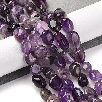 Natural Amethyst Beads Strands G-G146-A09-02-1