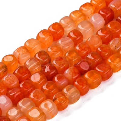 Natural Dragon Veins Agate Beads Strands G-G177-E08-01-1