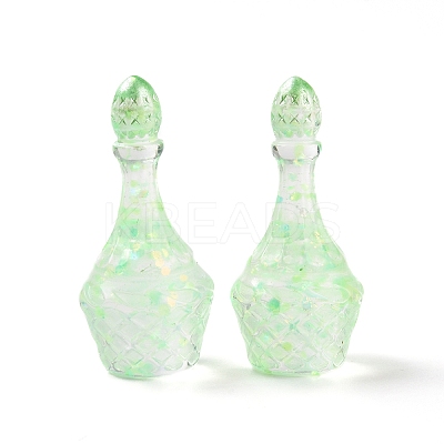 Dummy Bottle Transparent Resin Cabochon RESI-E025-05A-1