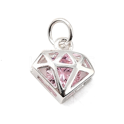 S925 Sterling Silver with Cubic Zirconia Charms LS-STER-Q006-05B-S-1