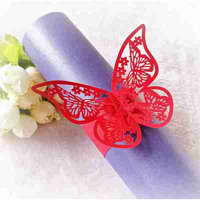 Iridescent Paper Napkin Rings AJEW-WH0002-21B-1