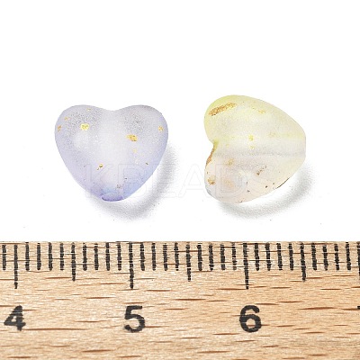 Frosted Transparent Acrylic Beads X-OACR-F013-01-1