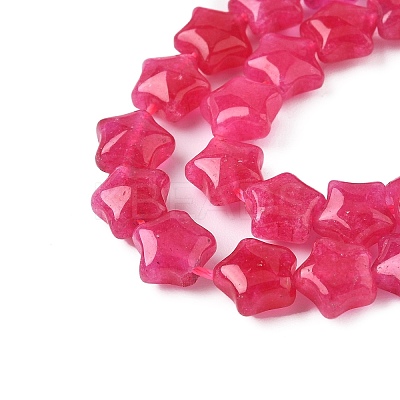 Dyed Natural Malaysia Jade Star Beads Strands G-Z080-A01-03-1