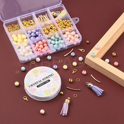 DIY Tassel Charm Beaded Bracelet Making Kit DIY-YW0005-29-1