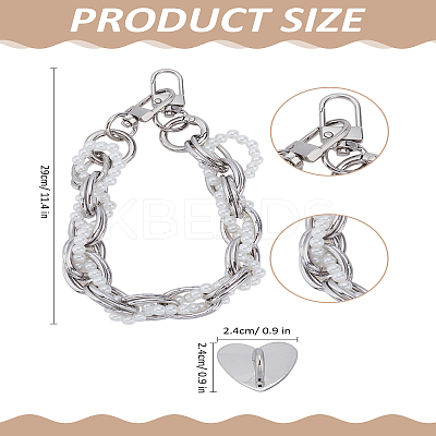 Aluminum Link Chains for Phone Case Decoration AJEW-LP0005-20P-1