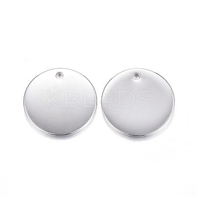 Tarnish Resistant 201 Stainless Steel Stamping Blank Tag Pendants STAS-F084-01P-1