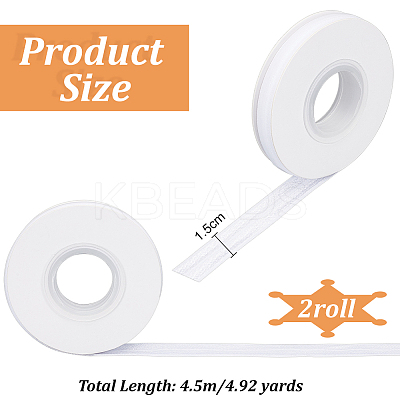 4.5M Flat Nylon Non-Slip Elastic Cord OCOR-WH0078-221A-1