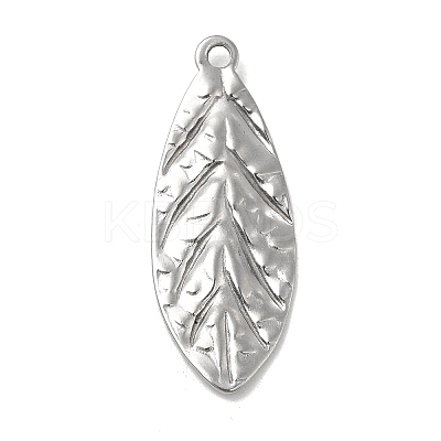 Non-Tarnish Textured 304 Stainless Steel Pendants STAS-P319-49P-1