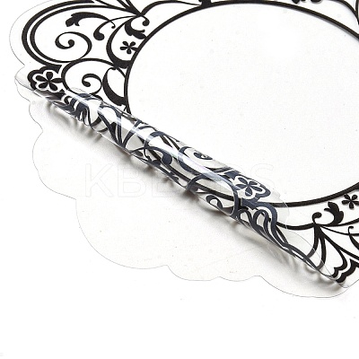 10Pcs 10 Styles Vintage Lace Waterproof PET Stickers Sets LS-DIY-M066-05D-1
