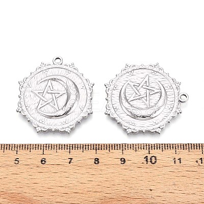 304 Stainless Steel Pendants STAS-T065-17P-1