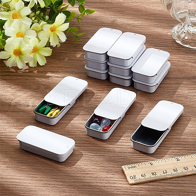 Tinplate Slide Storage Box CON-WH0099-24A-01-1