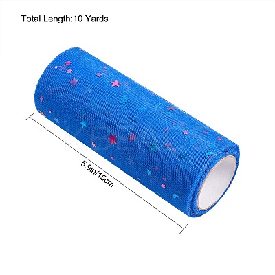 Star Sequin Deco Mesh Ribbons OCOR-BC0006-04N-1