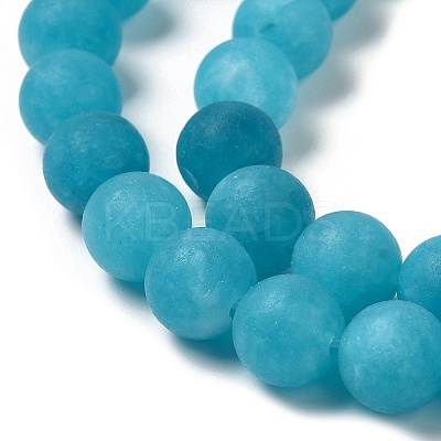 Natural Dyed White Jade Beads Strands G-M402-B01-02-1