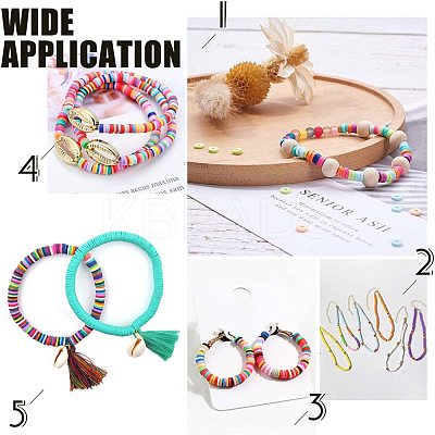 Handmade Polymer Clay Beads CLAY-R067-5.0mm-29-1