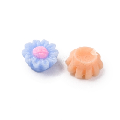 Flower Opaque Resin Cabochons FIND-L019-02E-1
