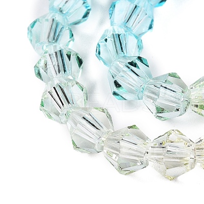 Gradient Color Baking Paint Glass Bead Strands X1-DGLA-A039-T4mm-A07-1