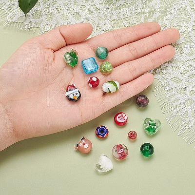 Handmade Lampwork Beads LAMP-YW0001-02-1