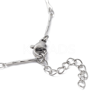 Non-Tarnish 304 Stainless Steel Bar Link Chain Brcelets BJEW-K226-11P-1