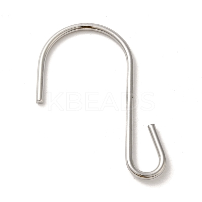 Non-Tarnish 304 Stainless Steel S-Hook Clasp STAS-C085-03K-P-1