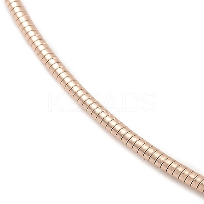 Casual Style 304 Stainless Steel Choker Necklaces STAS-O037-02RG-1