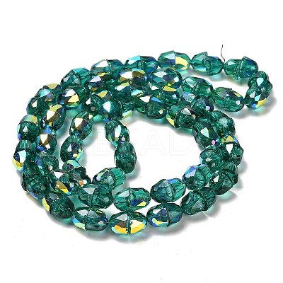 Electroplate Glass Beads Strands EGLA-D030-04C-1