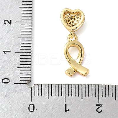 Brass Micro Pave Cubic Zirconia Pendants KK-K298-10A-G-1
