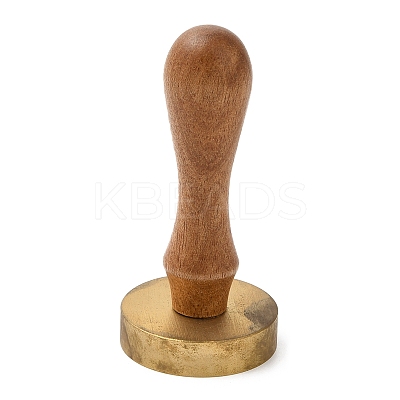 (Defective Closeout Sale: Oxidized)Wood Wax Seal Handles STAM-XCP0001-01LG-1