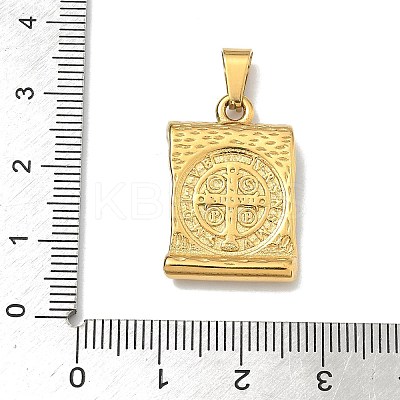 Religion Theme 304 Stainless Steel Pendants STAS-F336-06F-G-1