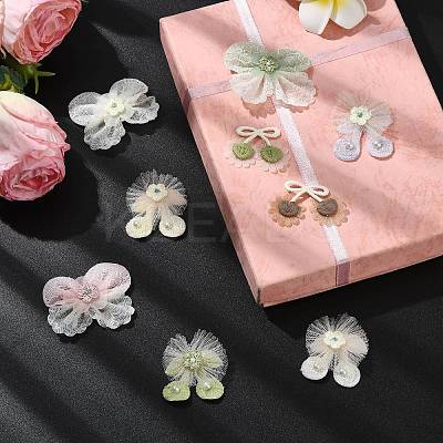 27Pcs 9 Styles Lace and CCB Embroidery Sewing Fiber DIY-CJ0003-20-1