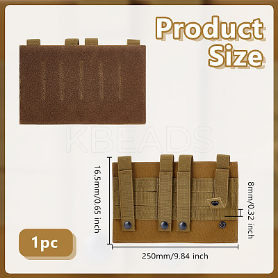 Oxford Cloth Tactical Adhesive Hook and Loop Panels AJEW-WH0816-483B-1