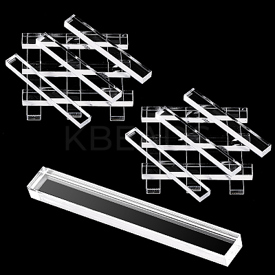 100Pcs Transparent Acrylic Sheets FIND-GA0007-20C-1