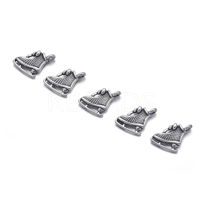 Tibetan Style Alloy Sport Pendants TIBEP-A100859-S-FF-1