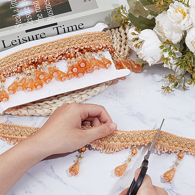 Curtain Plastic Beaded Fringe Trim OCOR-ME0001-23B-1