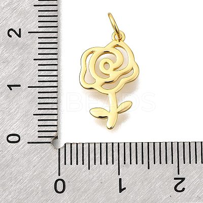 Valentine's Day 925 Sterling Silver Rose Pendants STER-G046-01G-1