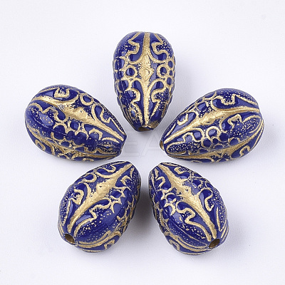 Plating Acrylic Beads PACR-T008-07A-1