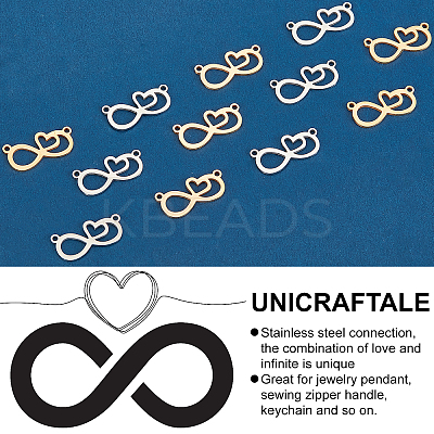 12Pcs 2 Color 201 Stainless Steel Pendants STAS-UN0032-45-1