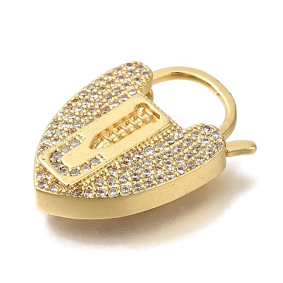 Brass Micro Pave Cubic Zirconia Pendants KK-K389-050G-02-1