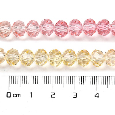 Transparent Painted Glass Beads Strands X1-DGLA-A034-T6mm-A09-1
