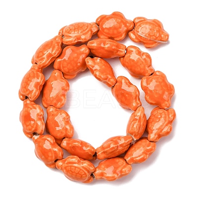Handmade Porcelain Beads Strands LAMP-G140-02J-1