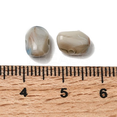 Opaque Acrylic Imitation Gemstone Beads OACR-G061-04E-1