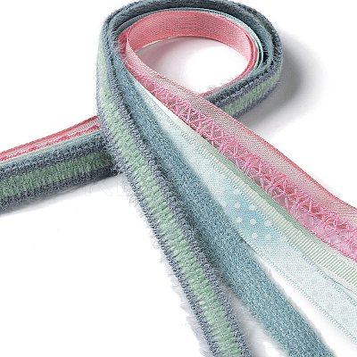 18 Yards 6 Colors Polyester Ribbon SRIB-C001-B12-1